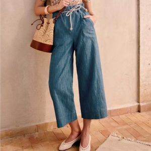 Sezane Jacques trousers denim size 38
